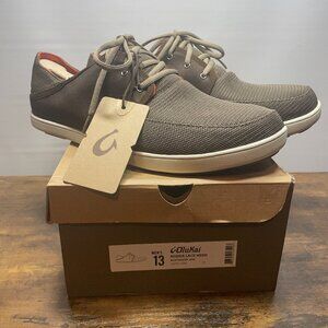 Olukai Nohea Mesh Mens Size 13 Brown Lace Up Athletic Casual Shoes*New